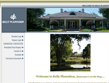 Tablet Screenshot of kellyplantation.com